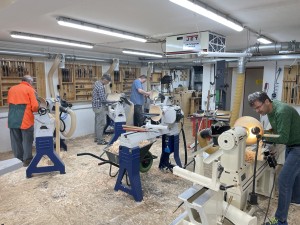 Die Drechsler aus Chur beim Privatkurs